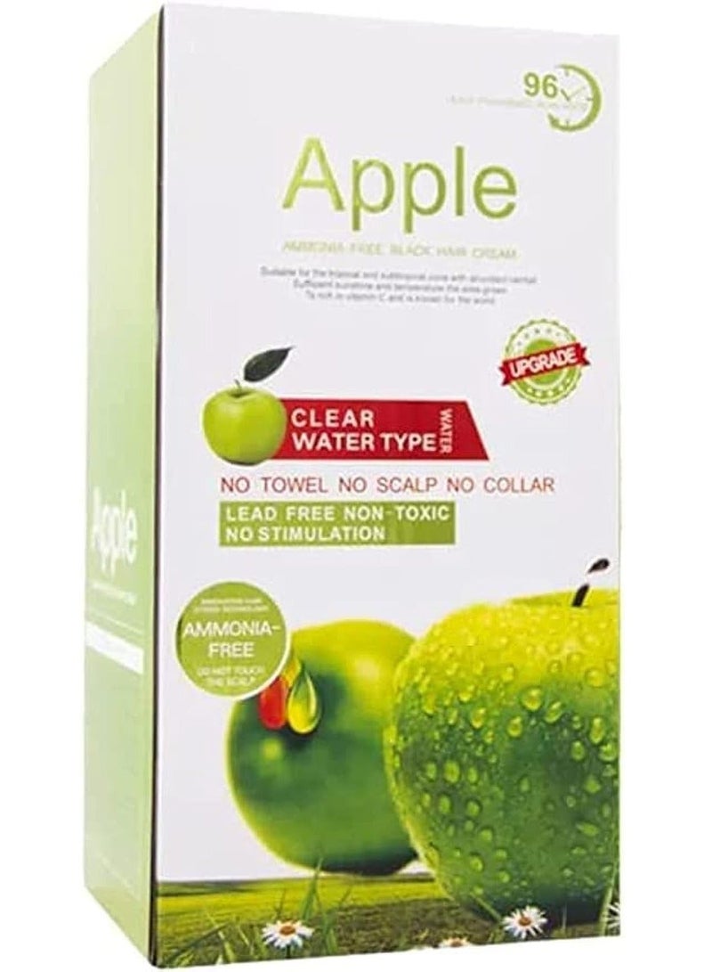 Apple Ammonia-Free Black Hair & Beard Dye – 500ml+500ml | Long-Lasting Color with Apple Fruit Extract - Image 1